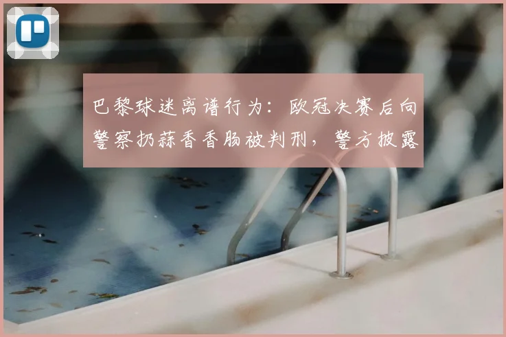 巴黎球迷离谱行为：欧冠决赛后向警察扔蒜香香肠被判刑，警方披露细节